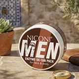 Niconi Men Enzyme De-Tan Cream | Tan Removal, Brightening & Deep Cleansing for Men | 100ml