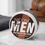 Niconi Men Enzyme De-Tan Cream | Tan Removal, Brightening & Deep Cleansing for Men | 100ml